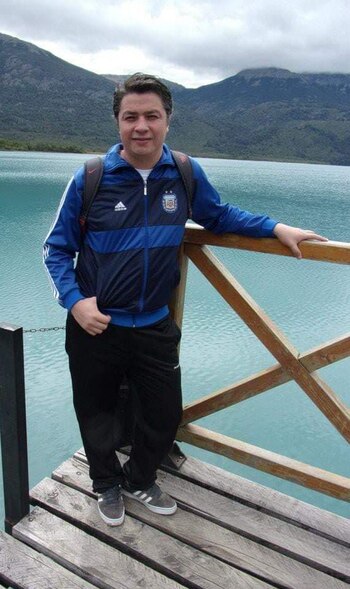 Daniel Villalba en una de