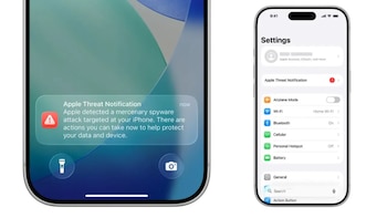 Apple envía advertencias a sus dispositivos que podrían haber sido afectados con software espía.