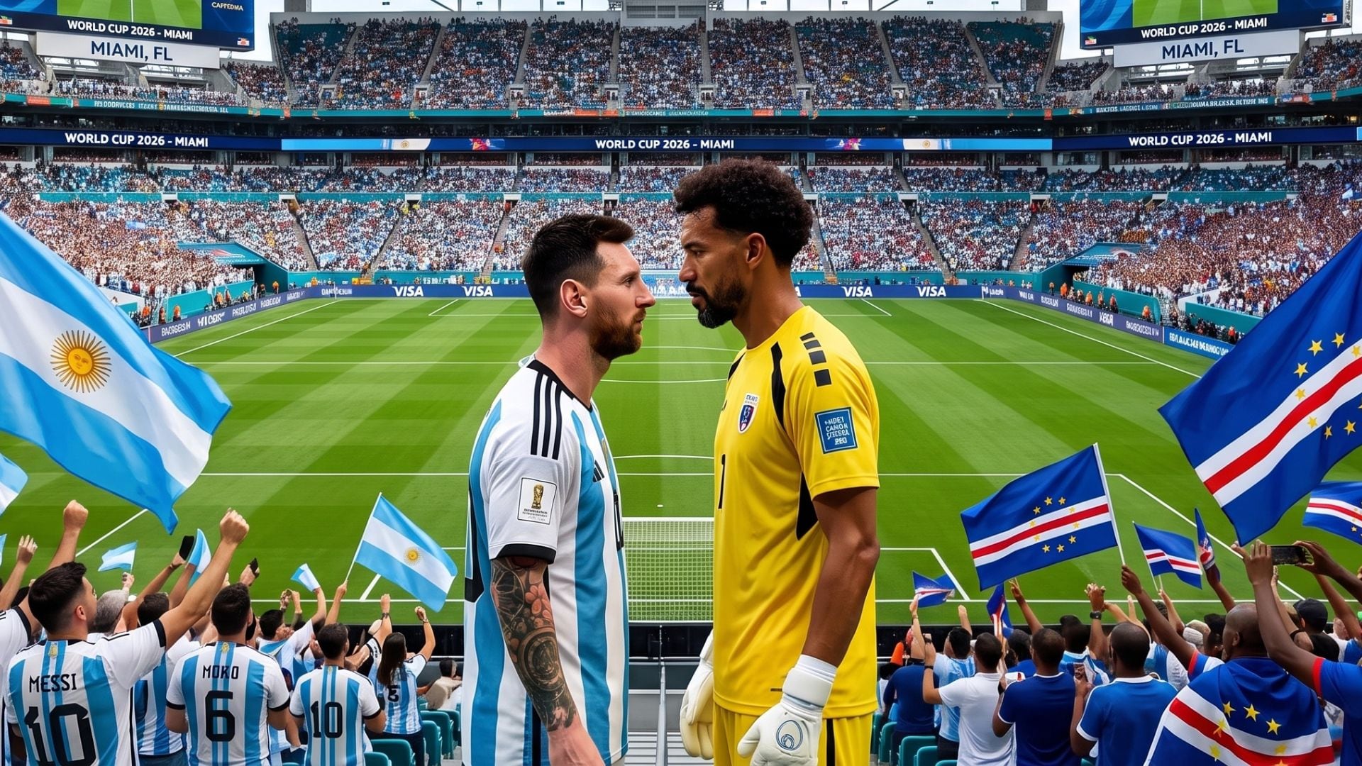 A qué hora juega Argentina vs Cabo Verde por los dieciseisavos de final del Mundial 2026. Crédito: VisualesIA ScribNews.