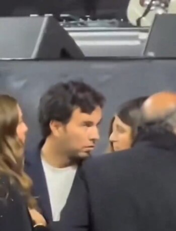 Checo Pérez asistió al concierto