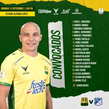 Convocados de Bucaramanga para recibir