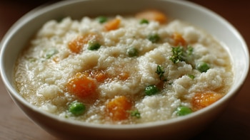 Prepara un arroz con caldo