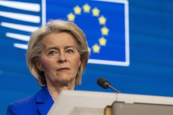 Ursula von der Leyen pidió acelerar los esfuerzos de Europa para responder a los desafíos de seguridad (Europa Press)