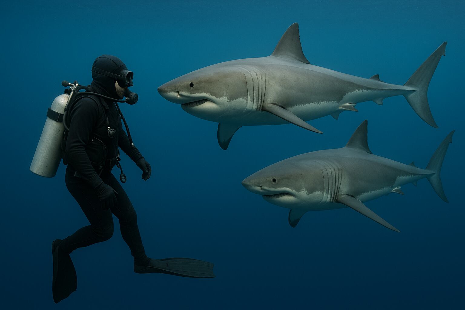 Expertos recomiendan preparación y observación para nadar de forma segura con tiburones