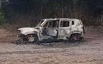 Así quedó el auto en