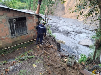 El desbordamiento de las quebradas