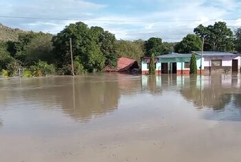 Río Utcubamba en alerta roja.