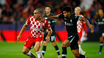 Girona vs Liverpool - EN VIVO, siga el minuto en directo de la Champions League, Luis Díaz y Yáser Asprilla juegan como titulares