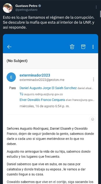 El presidente rechazó las afirmaciones
