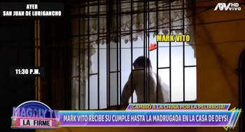 Mark Vito pasó madrugada en