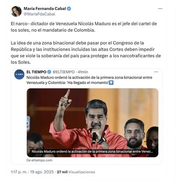 La senadora y precandidata María