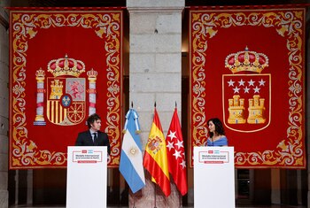 Javier Milei brindó un discurso