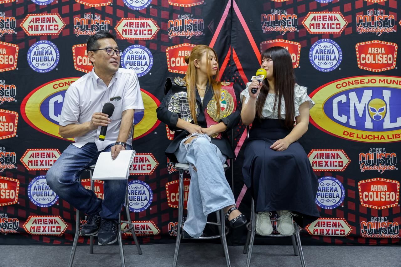 Las representantes de Stardom quieren dejar huella en la Arena México y abrir camino para más luchadoras japonesas. Foto (Diego Cedrix)