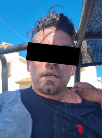 Brandon "N" fue detenido
(X/@MesaSegSonora)