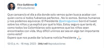 El excandidato presidencial defendió al