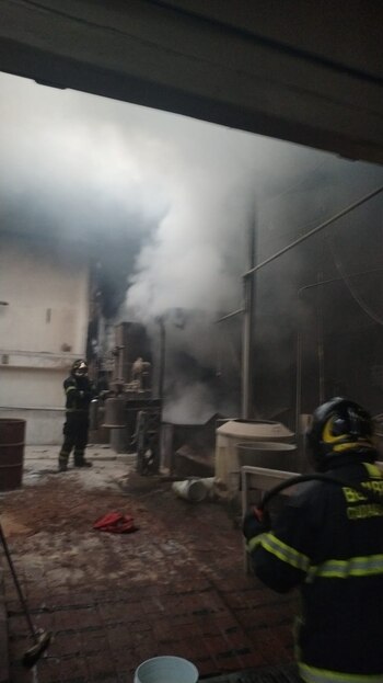 El fuego comenzó en el