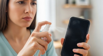 celular - pantalla - pantalla del celular - alcohol - tecnología - 13 de agosto