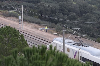 Imagen de un tren AVE