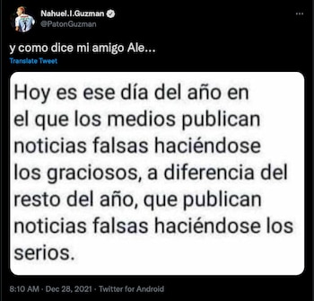 Este fue el mensaje de