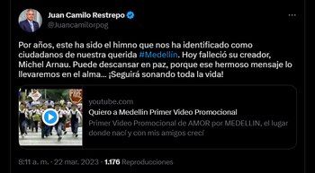 Excomisionado de Medellín recordó a