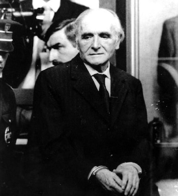 Klaus Barbie en el juicio