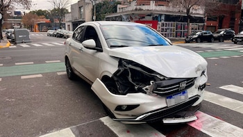 El vehículo subió a la