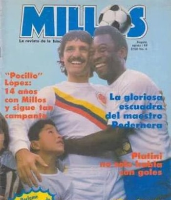 Alonso “Pocillo” López durante su etapa como referente en la defensa de Millonarios. - crédito Revista Millos