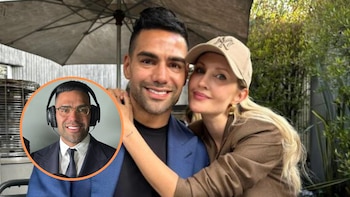 Falcao generó comentarios al olvidar el cumpleaños de su esposa y recordarlo en vivo durante la transmisión del partido Colombia-Uzbekistán: “¿Puedo mandar un mensaje?”