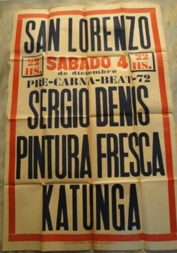 Un antiguo afiche de los
