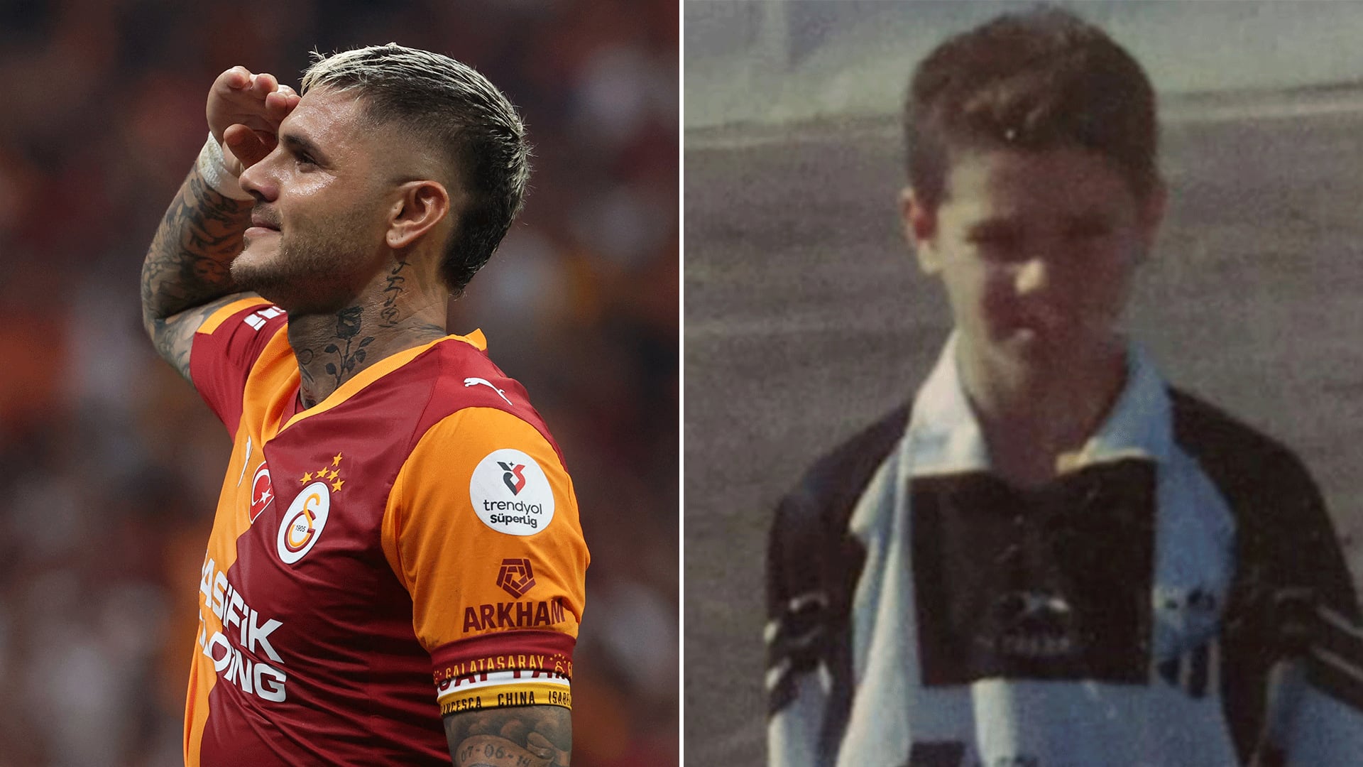 Icardi, con la casaca del Galatasaray y cuando era un goleador en potencia