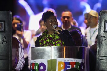 Colombian left-wing vice-presidential candidate Francia