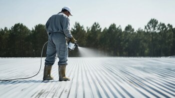 El material se aplica en