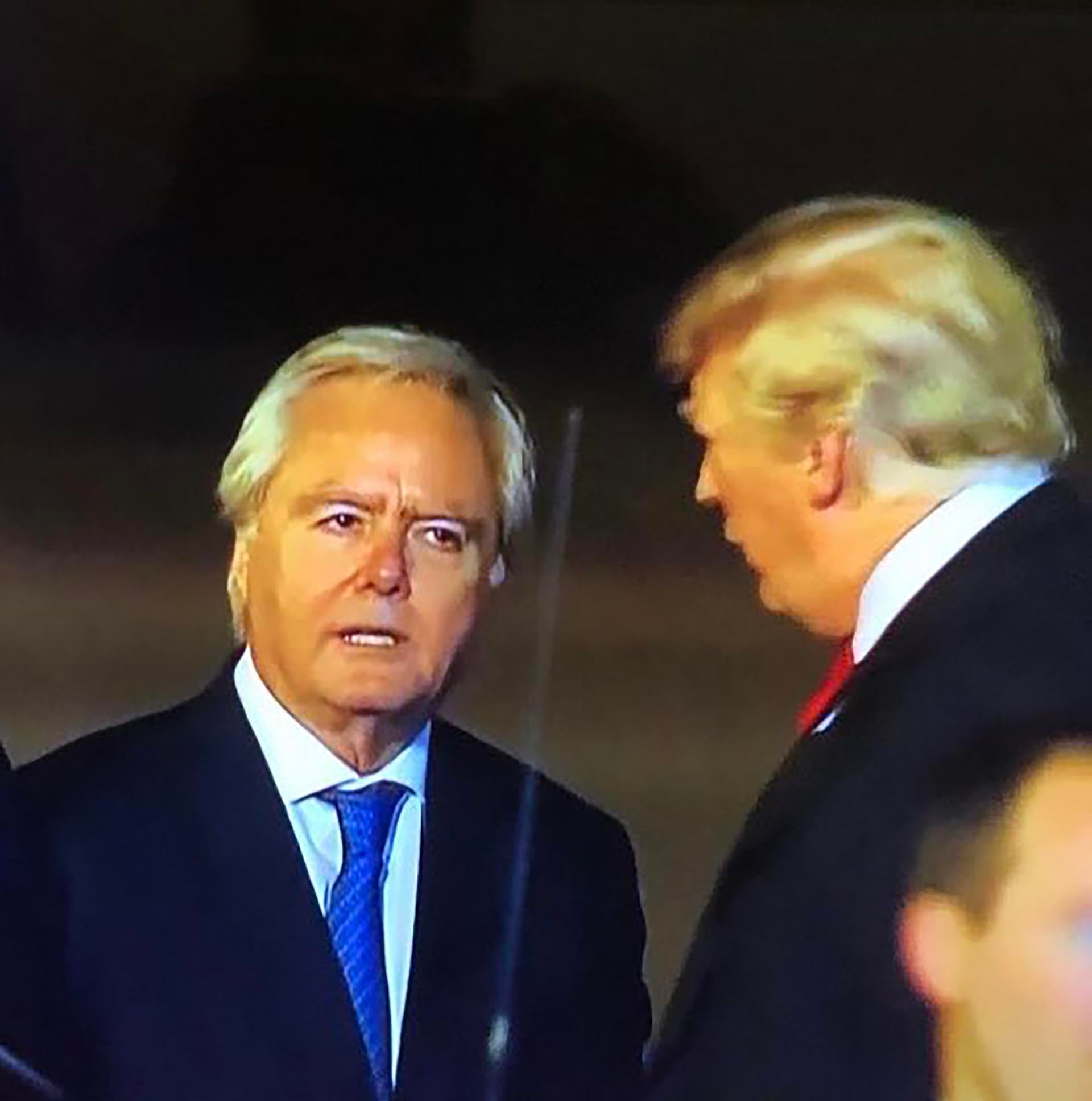 Pinedo junto a Donald Trump