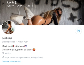 Leslie Gallardo. (Captura de pantalla: