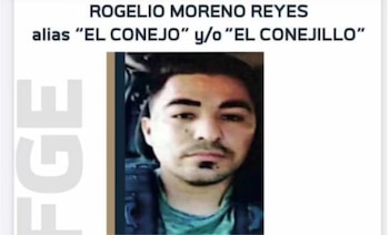 Rogelio “N”, alias “El Conejo” o “El Conejillo”, fue detenido en California y es señalado por el asesinato de Hipólito Mora. (FGE Michoacán)