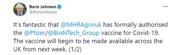 Twitter de Boris Johnson