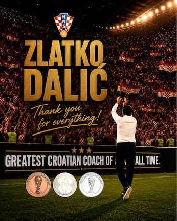 La salida de Zlatko Dalić y la despedida de Luka Modrić cerraron el ciclo de la generación más exitosa de Croacia-crédito @HNS_CFF/X