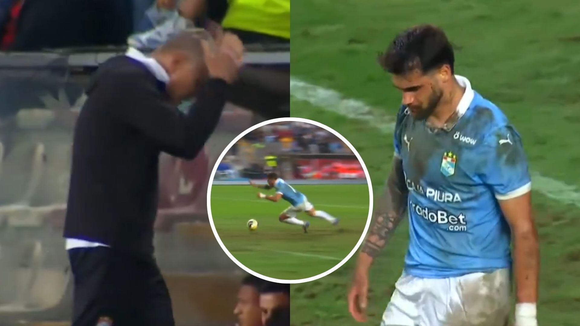 Felipe Vizeu perdió increíble gol en Alianza Lima vs Sporting Cristal tras resbalarse solo: la molesta reacción de Paulo Autuori.