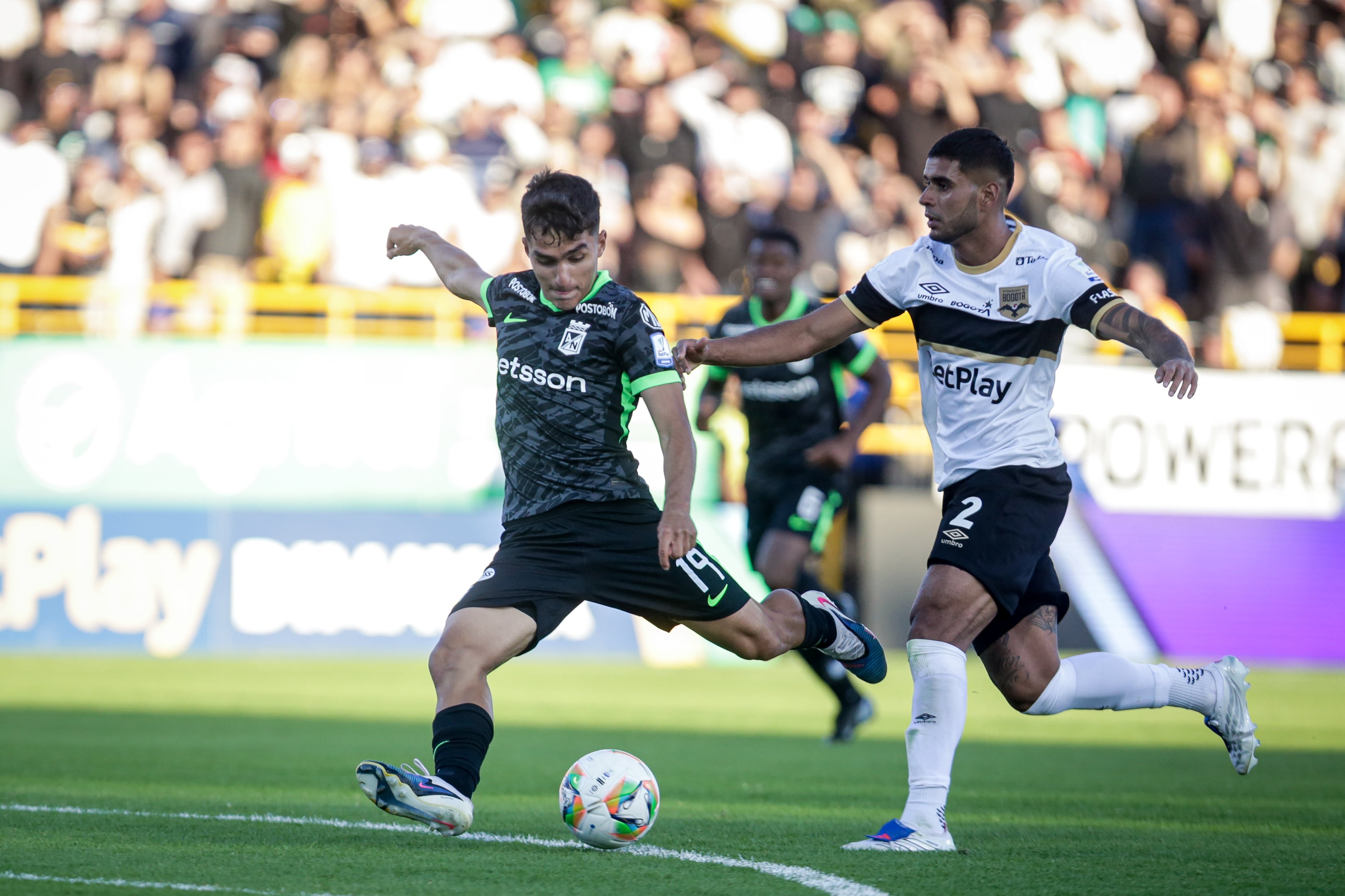 Juan Manuel Rengifo fue elegido como la figura del partido de Internacional de Bogotá vs. Atlético Nacional - crédito Colprensa/Cristian Bayona