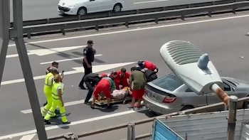 Un motociclista chocó contra un