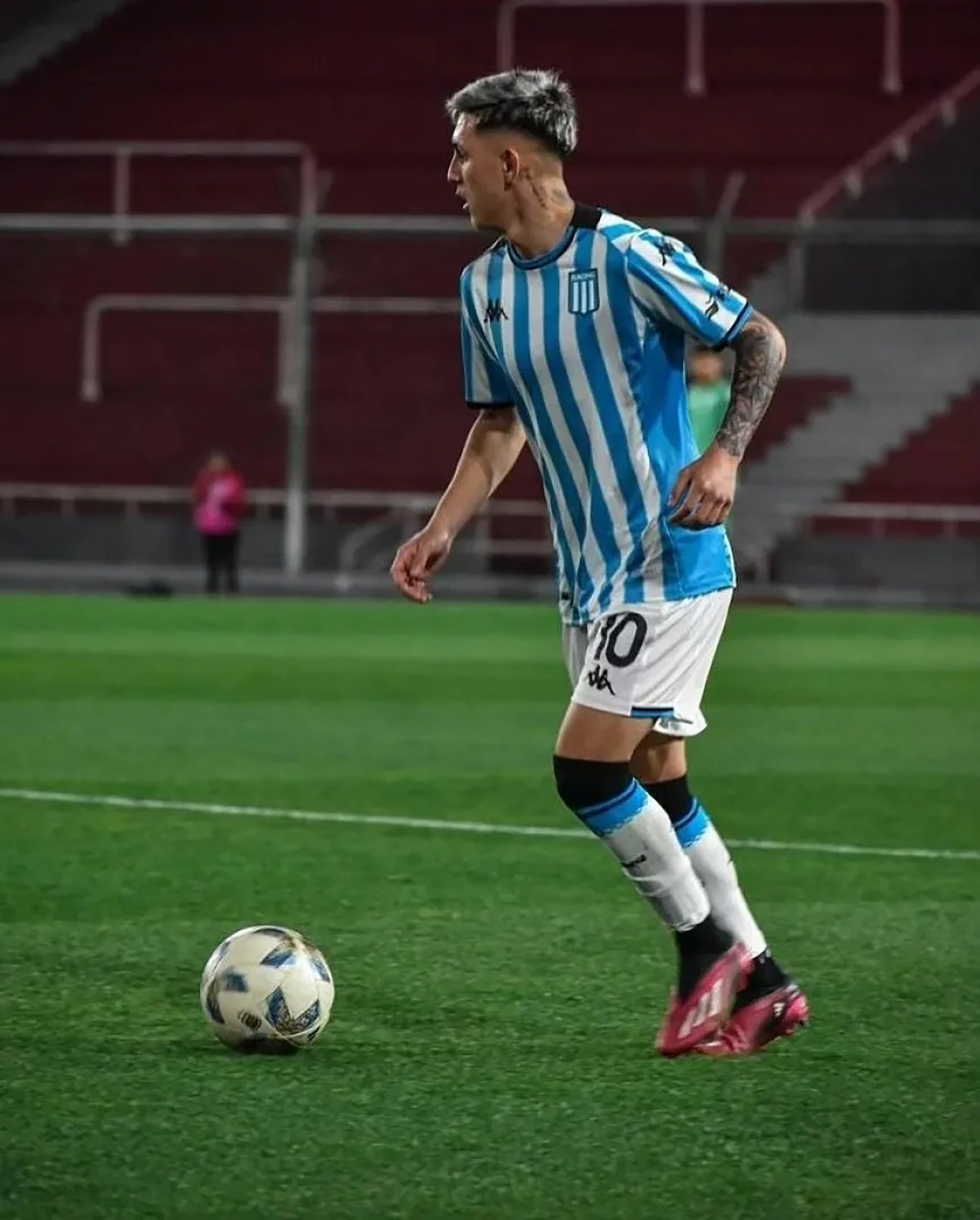 Jugó 15 minutos en la Primera División de Racing