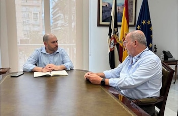 22/08/2026 Imagen de un momento de la reunión entre el delegado del Gobierno en Ceuta, Miguel Ángel Pérez Triano, y el director provincial del Ministerio de Educación y Formación Profesional, Cristóbal Guzmán Marín, para ultimar la preparación del nuevo curso.
ESPAÑA EUROPA SOCIEDAD MADRID EDUCACIÓN
DELEGACIÓN DEL GOBIERNO EN CEUTA