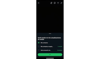 Los estados de WhatsApp cuentan una serie de configuraciones para determinar quien puede verlos. (WhatsApp)