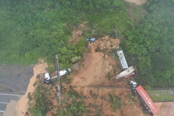 Las vías quedaron completamente bloqueadas