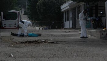 Cuerpo de Willinton Molina.
Foto: La