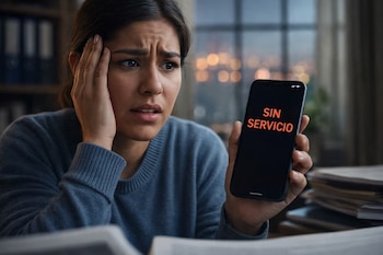 El texto con el aviso de desconexión y un vínculo a la Plataforma de Gestión de Proveedor de Servicio de Telefonía Móvil aplica cuando vence el plazo para registrar el número con CURP e identificación vigente