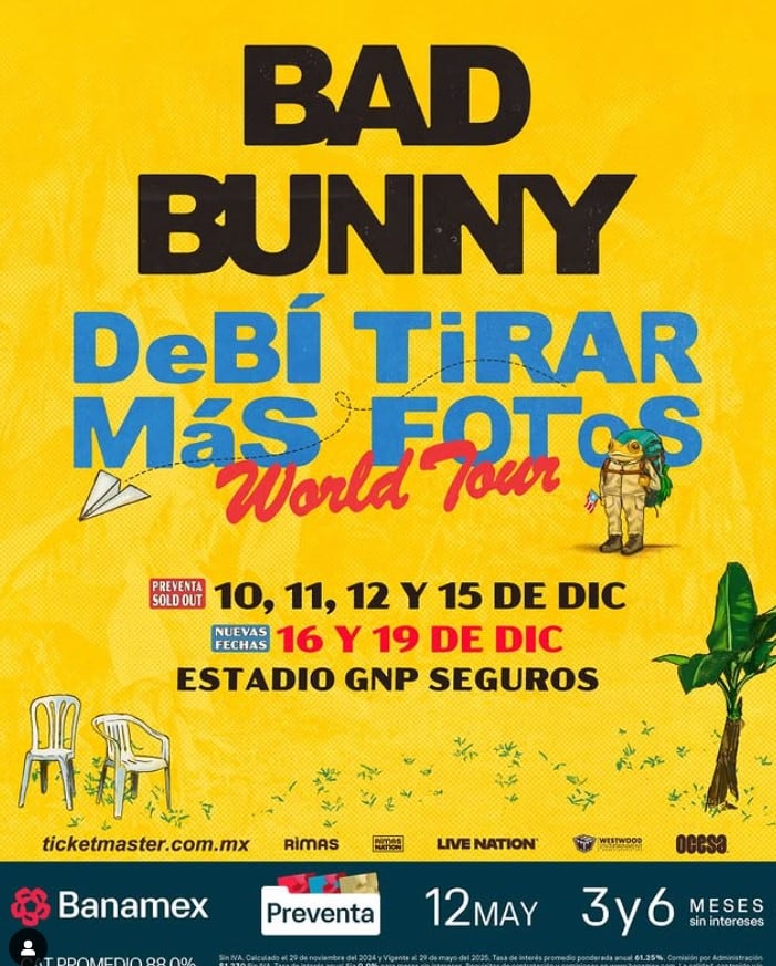 Dos fechas adicionales para ver al