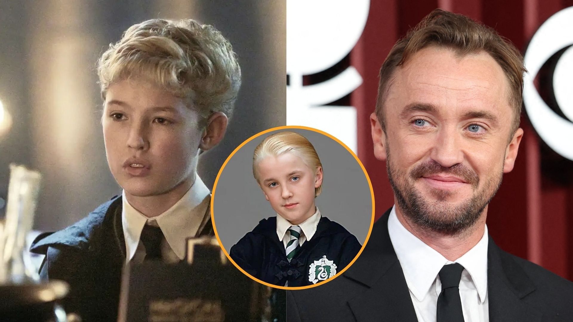Lox Pratt compartió cómo Tom Felton, el ex Draco Malfoy, le dio un consejo inesperado durante el rodaje de la serie de Harry Potter para HBO (Composición fotográfica/HBO/Reuters)