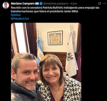 Mariano Campero y Patricia Bullrich