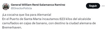 El general Salamanca "celebró" la